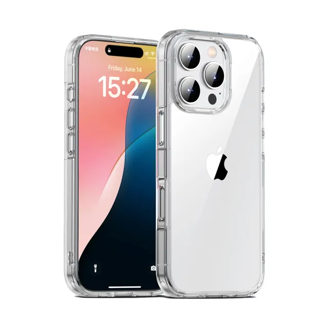 【IN7】iPhone 16 Pro 極光系列雙料透明防摔手機保護殼
