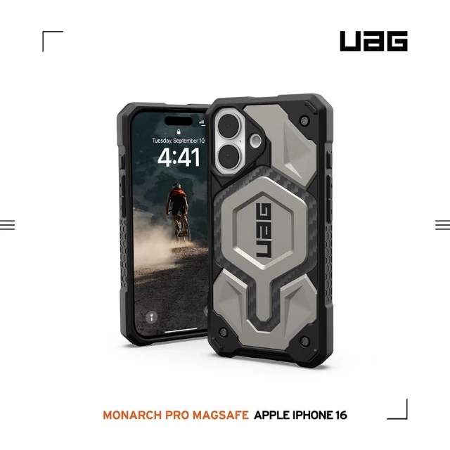 UAG iPhone 16 Plus 磁吸耐衝擊全透保護殼-