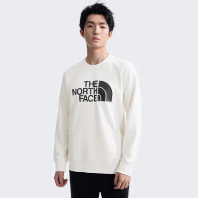 The North Face 長袖上衣 男款 大學T 運動 M TNF FOUNDATION RLX CREW 米白 NF0A8AT7QLI