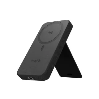 【mophie】Snap+ powerstation 10K 1孔無線磁吸支架行動電源 黑(Apple官方唯一推薦合作品牌)