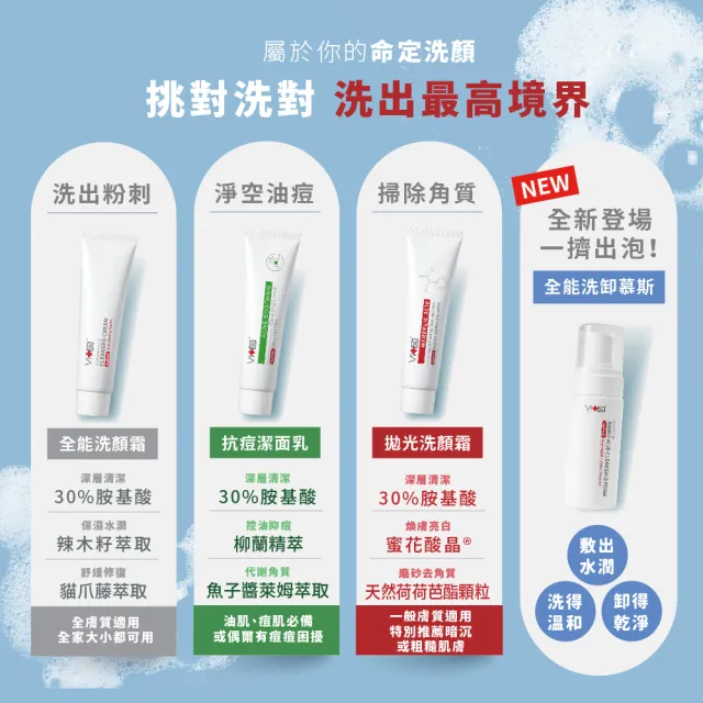 【薇佳】買一送一★速效抗痘調理潔面乳100g(抗痘/洗面乳)