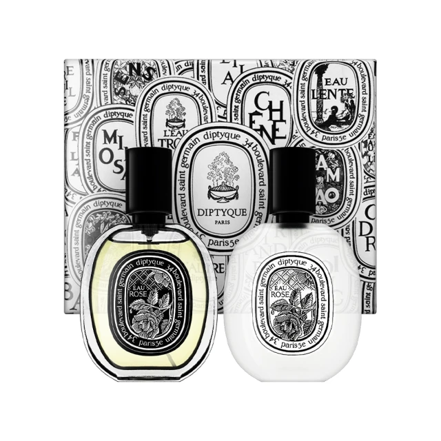 DiptyqueDiptyque 玫瑰之水香氛禮盒 30ml*2(國際航空版_淡香精+髮香噴霧)