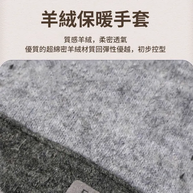 【TLYS-J】拼色羊絨防風觸屏手套 加絨保暖手套 外出手套 機車手套 滑雪手套 戶外騎行防寒手套