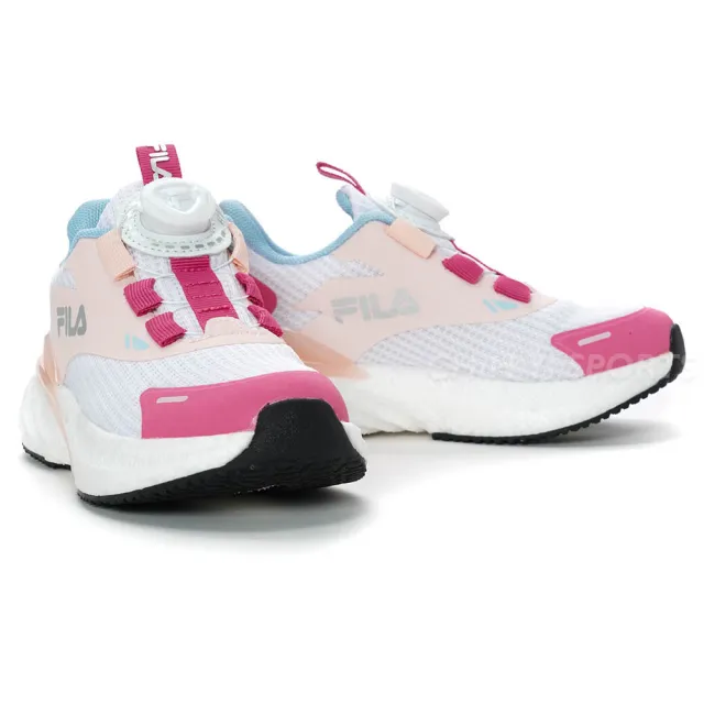 【FILA】KIDS 避震慢跑運動鞋 大童 童鞋 康特杯 支撐鞋墊(3-J822Y-091 3-J822Y-1313-J822Y-251色任選)