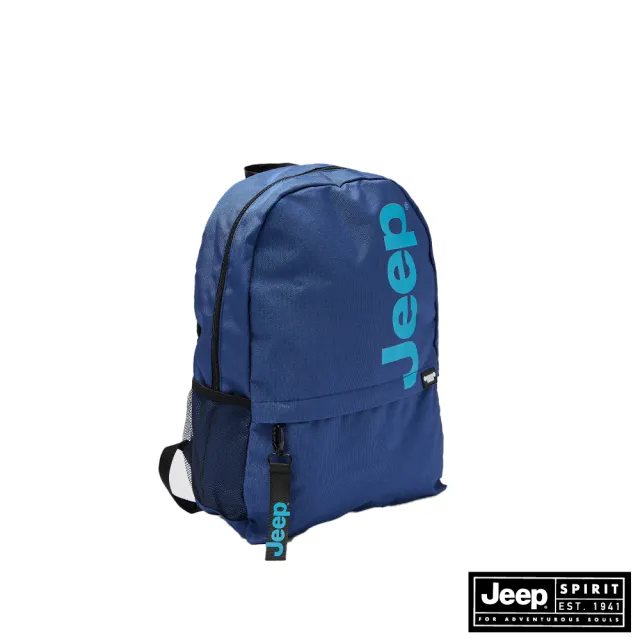 【JEEP】品牌LOGO後背包(藍色)