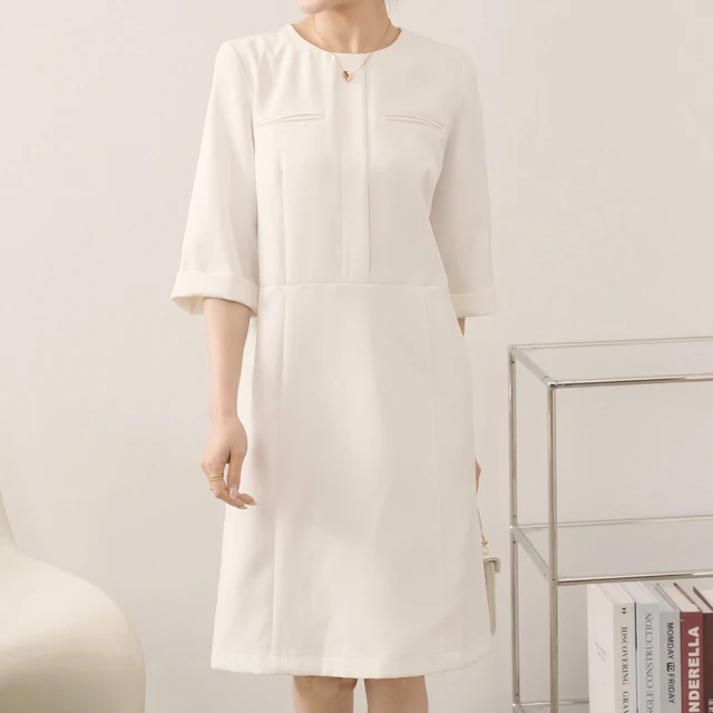 Just Wear 佳葳 氣質鑽飾拼接上衣(女上衣/女上著/