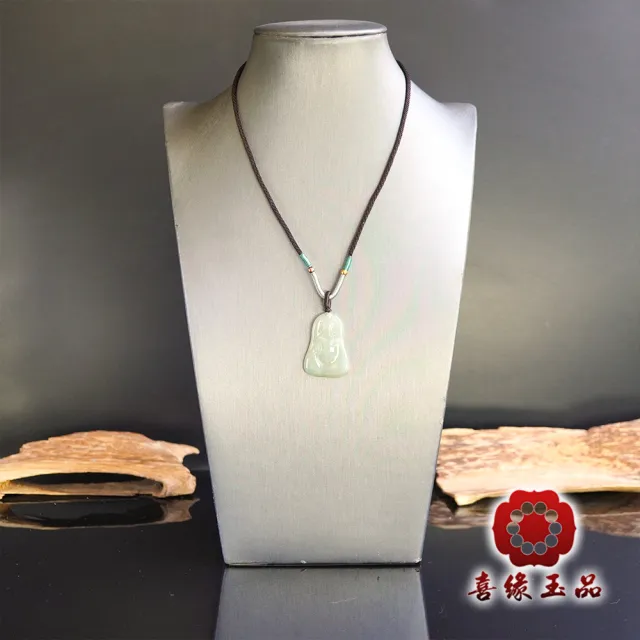【喜緣玉品】觀音 天然翡翠A貨 白衣玉觀音玉墜(開運風水)