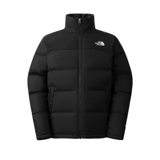 【The North Face 官方旗艦】北面男款黑色DWR防潑水保暖立領羽絨外套｜88R54H0(550蓬鬆度)