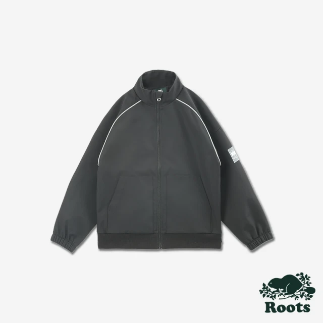 橘魔法 街頭圓印條紋插肩套裝(大童 長袖 長褲 褲子 連帽外