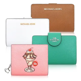 【COACH】& Michael Kors & Kate Spade & Marc Jacobs 經典立體LOGO皮夾中夾/長夾 化妝包(多款可選)