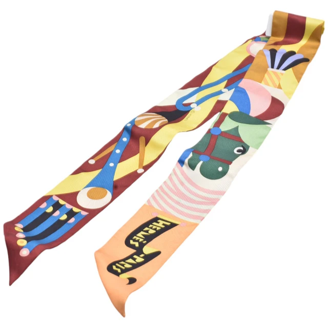 Hermes 愛馬仕 Ex-Libris 刺繡Twilly絲