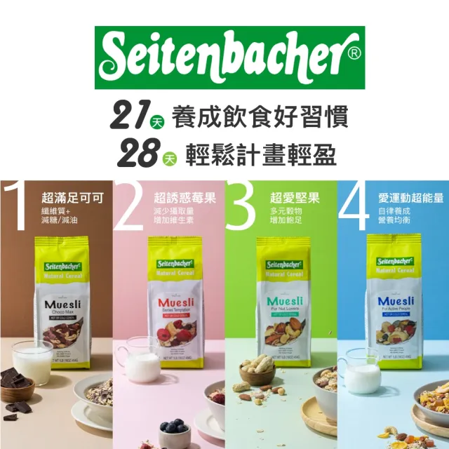 【Setienbacher 麥德香】滿足可可穀物麥片 穀片(德國健康機能麥片領導品牌)