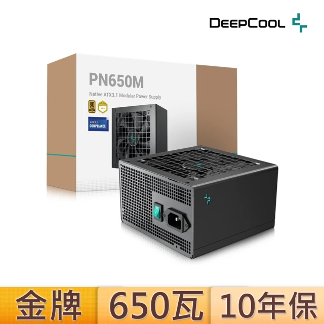 DeepCool 九州風神 PN650M 650W 金牌 電源供應器(全模組/ATX3.1/PCIE 5.1)