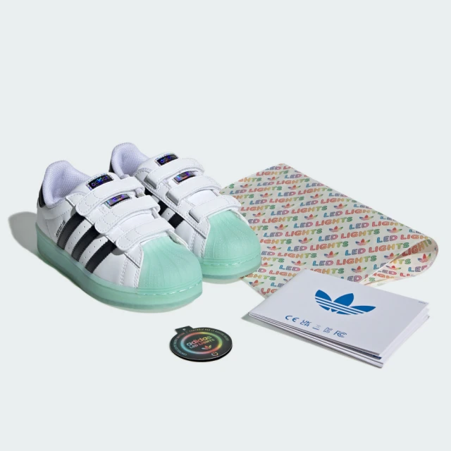 adidas 愛迪達adidas 愛迪達 SUPERSTAR LED 運動休閒鞋 貝殼鞋 休閒鞋 發光燈鞋 童鞋 - Originals IG7004