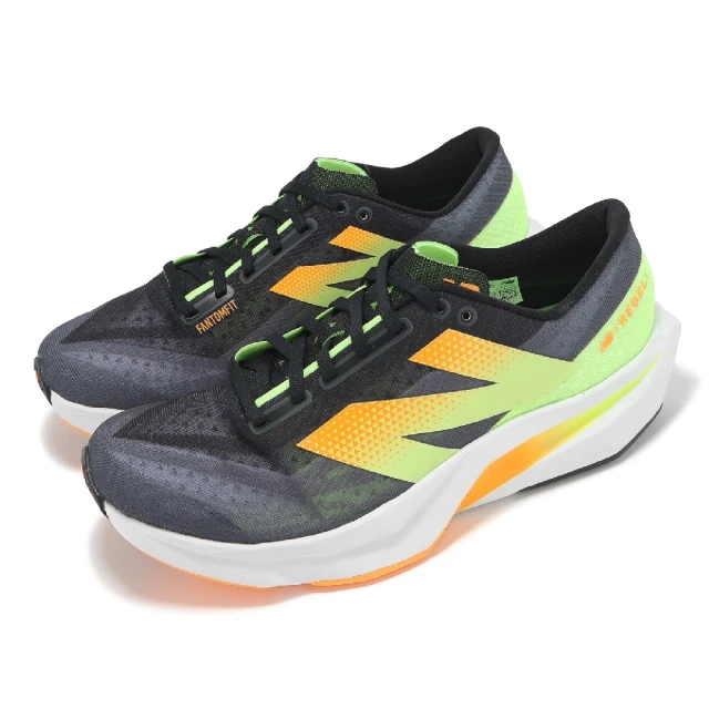 NEW BALANCE 競速跑鞋 Fuelcell Rebel V4 2E 男鞋 寬楦 黑 石墨灰 輕量 運動鞋 NB(MFCXCB4-2E)