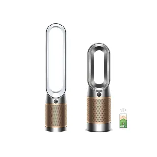 【dyson 戴森】HP09三合一甲醛偵測涼暖清淨機(白金色)+TP09二合一甲醛偵測清淨機(鎳金色)(超值組)