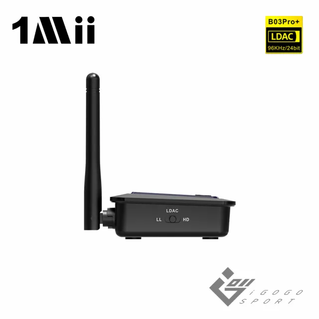【1Mii】B03 Pro Plus LCD 螢幕顯示音訊藍牙發射接收器(LDAC aptX HD 高解析 光纖 Alexa Echo)