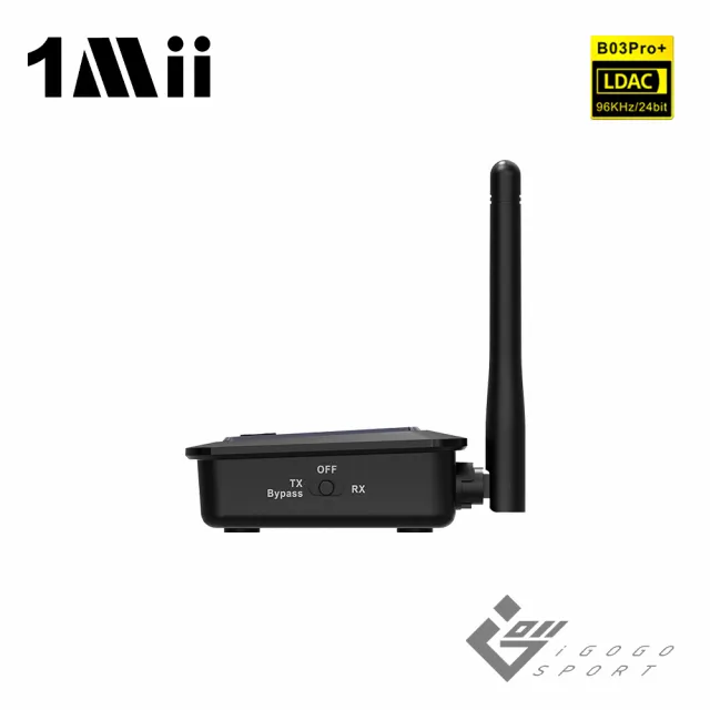 【1Mii】B03 Pro Plus LCD 螢幕顯示音訊藍牙發射接收器(LDAC aptX HD 高解析 光纖 Alexa Echo)