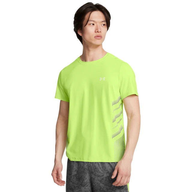 UNDER ARMOUR UA 男 Launch Elite 印花短袖T-Shirt_1376518-304(檸檬黃)