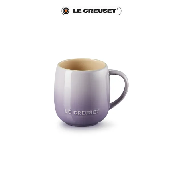 【Le Creuset】瓷器蛋蛋馬克杯380ml(卡布奇諾/含羞草黃/薄荷綠 3色選1)