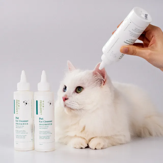 【PROUDPET 嬌寵醫生】抑味舒敏潔耳液 150ml(寵物清潔/狗貓耳朵清潔/犬貓耳道清潔/洗耳朵)