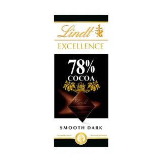 【Lindt 瑞士蓮】極醇系列78%巧克力片 100g(黑巧克力)