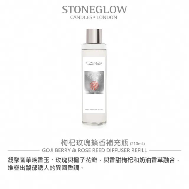 【STONEGLOW】枸杞玫瑰擴香補充瓶 210mL