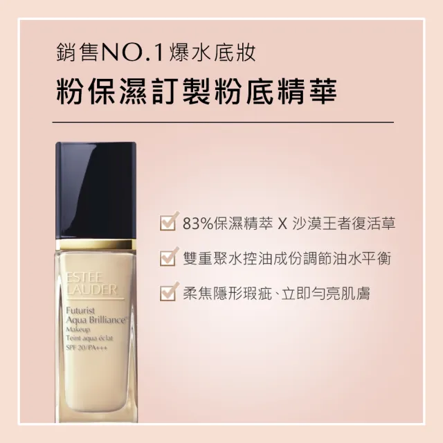 【Estee Lauder 雅詩蘭黛】粉保濕水啵啵妝前精華SPF20 40ml(妝前保濕提亮/妝前乳/防曬)