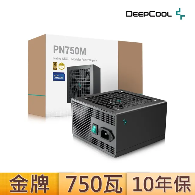 【DeepCool】九州風神 PN750M 750W 金牌 電源供應器(全模組/ATX3.1/PCIE 5.1)