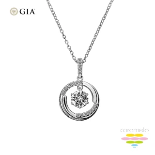 【彩糖鑽工坊】GIA 鑽石 1克拉 F成色 K金 鑽石項鍊(天然鑽石 3EX+八心八箭)