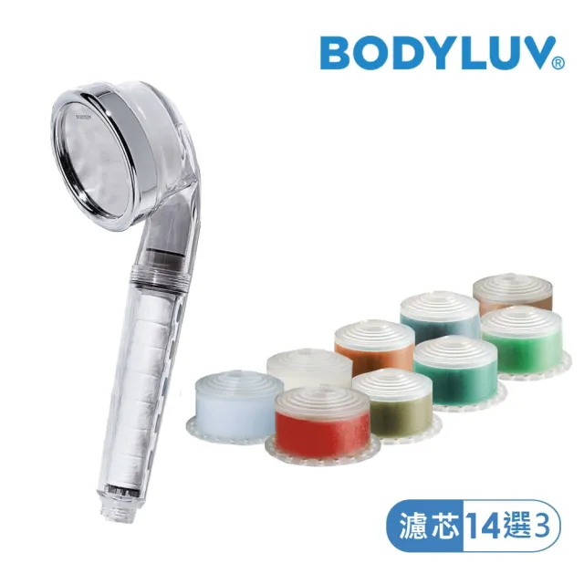 【BODYLUV | 光透基礎套組】純淨維他命蓮蓬頭1入+維他命濾芯3入