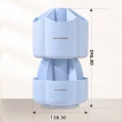 【MUAN】雙層旋轉筆筒 辦公文具收納盒 桌上小物收納 刷具收納桶 多功能筆筒
