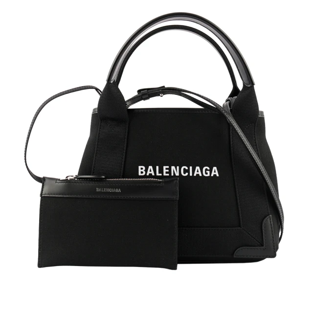 Balenciaga 巴黎世家 NAVY CABAS帆布二用包/子母包_XS(黑色)