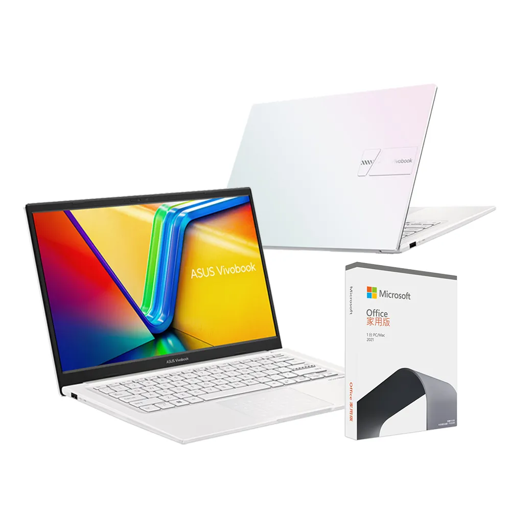 【ASUS】Office 2021組★14吋i5輕薄筆電(i5-1335U/16G/512G SSD/W11/VivoBook K1404VA)