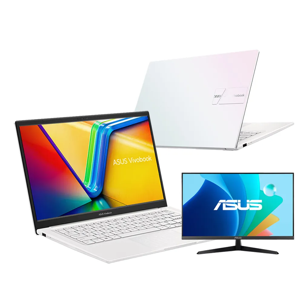 【ASUS】+27型螢幕組★14吋i5輕薄筆電(i5-1335U/16G/512G SSD/W11/VivoBook 14)