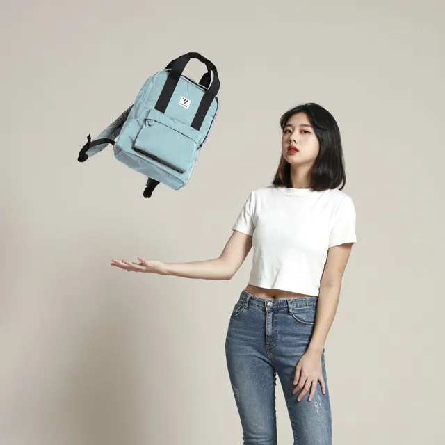 【YUN JOIN】Twill 簡約休閒後背包(防水包 防潑水 輕量 後背包 書包 少女 馬卡龍色)