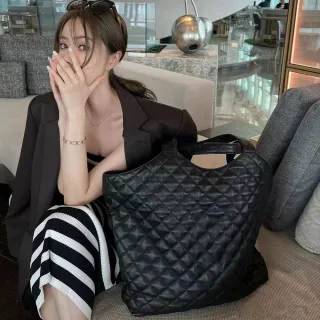 【MoonDy】雙11 包包 托特包 包包女 真皮包包 大容量包包 牛皮包包 菱格包 大容量包包 子母包  