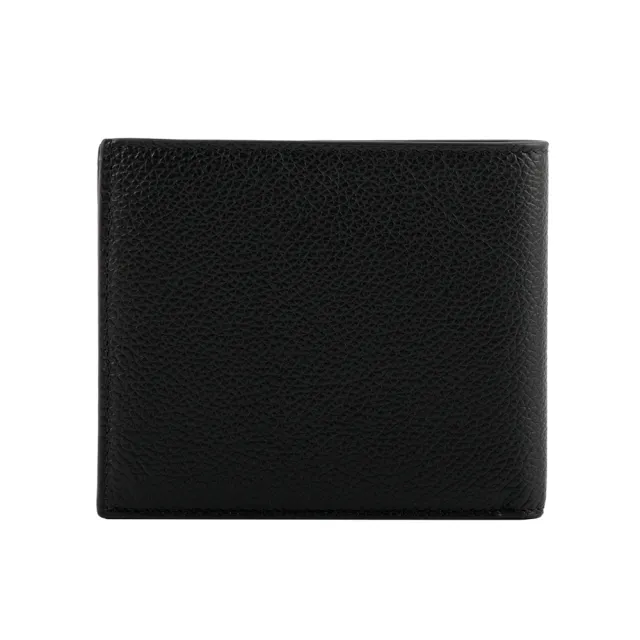 【Balenciaga 巴黎世家】經典LOGO牛皮8卡對開短夾(黑)