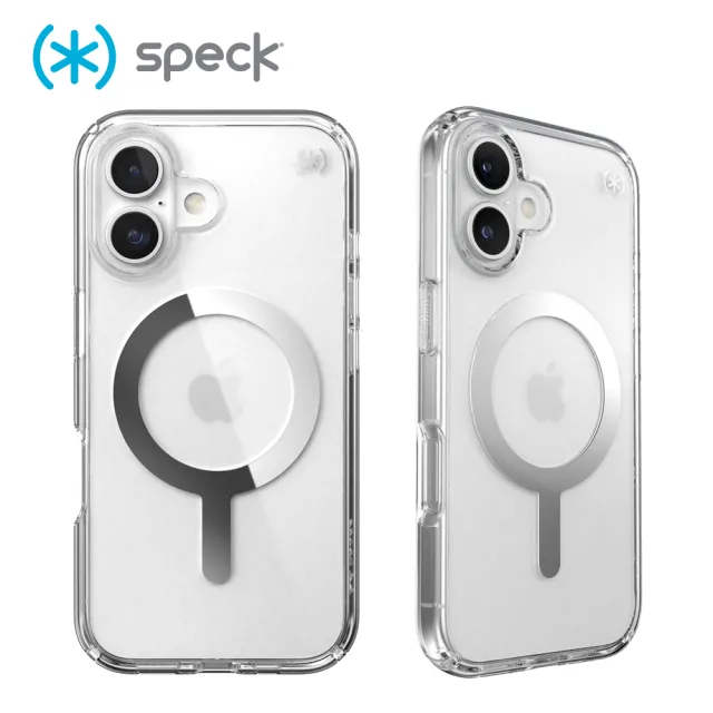 【Speck】iPhone 16 6.1吋 Presidio Perfect-Clear MagSafe磁吸透明防摔保護殼(iPhone 16 保護殼)
