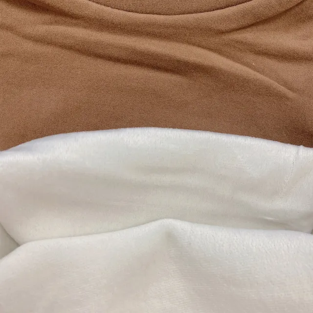 【MANI 瑪尼】男女童秋冬加絨打底上衣半高領(兒童秋冬彈力打底衫 加絨半高領上衣 長袖上衣)