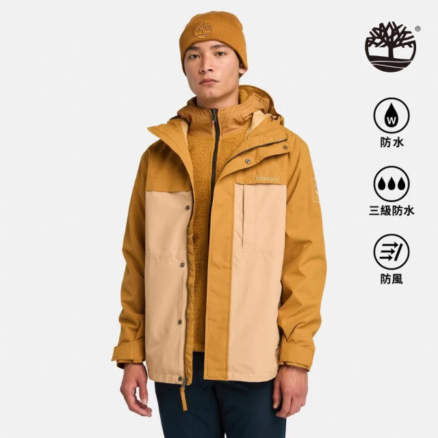 Timberland 男款小麥色Benton防水3合1工殼外