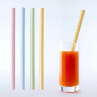 【德國 SLIDERSTRAW】可拆式環保吸管 4入組(德國製 100%不含BPA)