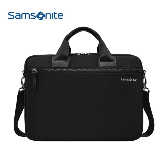 【Samsonite 新秀麗】DENDI-ICT BP5*002-14/13吋筆電手提/側揹包-黑色(電腦包)