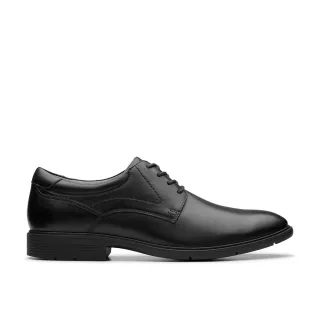 【Clarks】男鞋 Eldredge Plain 易彎折真皮素面紳士鞋 皮鞋(CLM80261D)