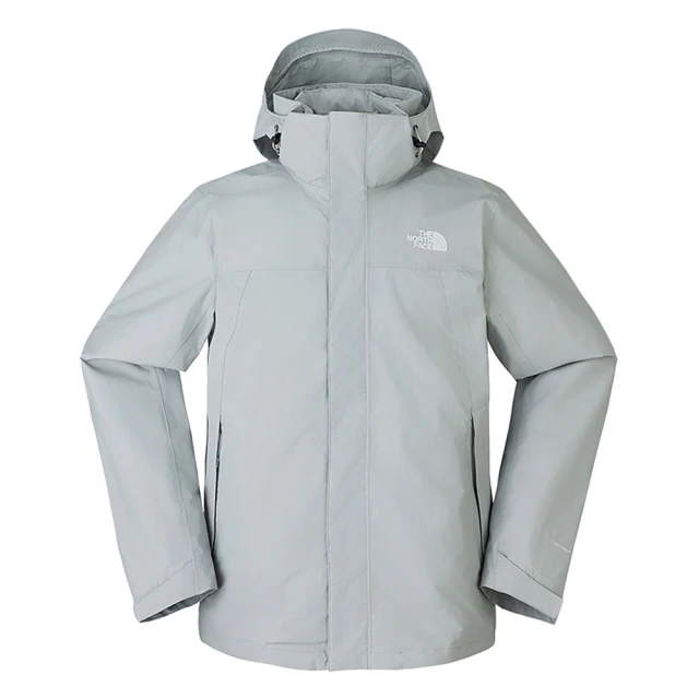 The North Face TNF 連帽羽絨內裡三合一外套M MTN LIFESTYLE DOWN TRI JACKET-AP男 灰(NF0A81QSA0M)