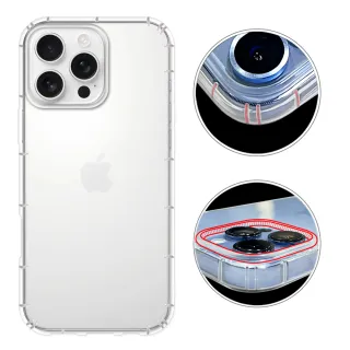 【RedMoon】APPLE iPhone 16 Pro Max 6.9吋 防摔透明TPU手機軟殼 鏡頭孔增高版(i16ProMax)