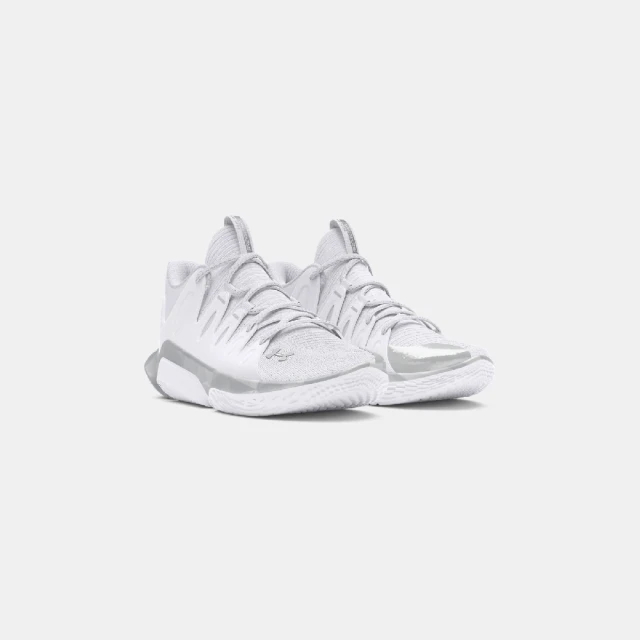 UNDER ARMOUR 籃球鞋 FLOW Breakthru 4 女鞋 白 灰 緩震 回彈 UA(3028018100)