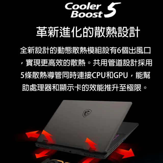 升32G★【MSI】17吋 i7 RTX4070電競筆電(Sword 17 HX/i7-14700HX/16G/1TB SSD/W11/025TW)黑神話悟空適用