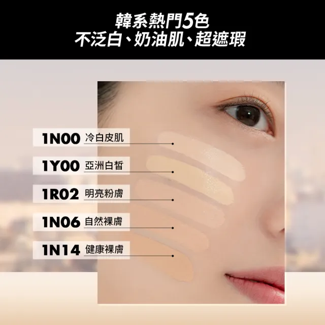 【MAKE UP FOR EVER】HD SKIN 粉無痕美肌氣墊粉餅蕊心SPF50+/PA++++(含粉撲1入)