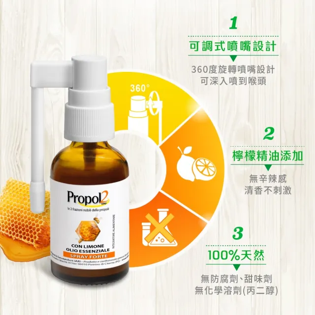【Aboca 維奇草本】CAPE雙蜂膠噴劑30mlx3瓶